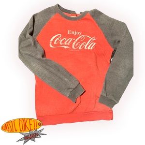 vintage “cocacola” mens small crewneck